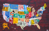 License Plate Map of the United States Poster Print by Design Turnpike (36 X 24) - Item # PDTDT022