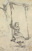 Girl on a Swing  Poster Print by Winslow Homer