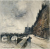 Quai de B√©thune et pont de la Tournelle  Poster Print by Frank Myers Boggs