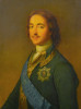 Portrait Of Peter The Great  Poster Print by Russian School
