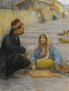 The fortune teller Poster Print by Fausto Zonaro