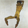 Seated Male Nude   Poster Print by Egon Schiele