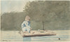 Boy on a Raft  Poster Print by Winslow Homer