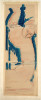 Caryatid; Rose and Blue  Poster Print by Amedeo Modigliani