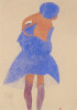 Standing Girl, Back View  Poster Print by Egon Schiele