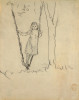 Girl Standing on a Swing Poster Print by Winslow Homer
