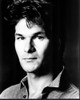 Patrick Swayze Headshot In Denim Shirt Black And White Photo Print