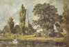 Constable 1909 Salisbury Cathedral from river Poster Print by  John Constable