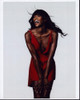 Naomi Campbell Laughing In Red Dress Photo Print