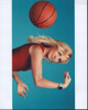 Michelle Beadle Throwing Basketball Over Shoulder Photo Print