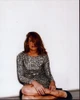 Anna Torv Sitting In Sequin Dress Photo Print