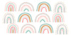 Rainbows_White Poster Print - Sue Skellern