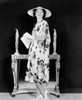 Kay Francis Modeling Floral-Print Crepe Frock With White Accessories From Film 'Another Dawn' 1937 Photo Print - Item # VAREVCPBDKAFREC050H