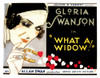What A Widow! Gloria Swanson 1930 Movie Poster Masterprint - Item # VAREVCMSDWHAWEC003H