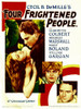 Four Frightened People From Left: Claudette Colbert Herbert Marshall Mary Boland William Gargan On Midget Window Card 1934. Movie Poster Masterprint - Item # VAREVCMCDFOFREC001H