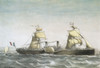 The Steamship Emperatriz Eugenia. The Transatlantic Company. Engraving By Leducy. Litography. ?? Aisa/Everett Collection Poster Print - Item # VAREVCFINA052AH201H
