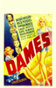 Dames Center From Top: Ruby Keeler Dick Powell Joan Blondell Guy Kibbee Zasu Pitts Hugh Herbert On Window Card 1934. Movie Poster Masterprint - Item # VAREVCMCDDAMEEC003H