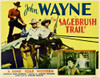 Sagebrush Trail Top Left: John Wayne Inset From Left: John Wayne Nancy Shubert 1933. Movie Poster Masterprint - Item # VAREVCMCDSATREC005H