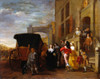 Figures And Carriage In Front Of A Villa Poster Print - Item # VAREVCMOND075VJ990H