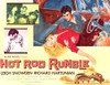 Hot Rod Rumble Left Bottom: Richard Hartunian Leigh Snowden Right L-R: Leigh Snowden Richard Hartunian On Poster Art 1957 Movie Poster Masterprint - Item # VAREVCMCDHOROEC065H