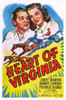 Heart Of Virginia Us Poster Art From Left: Robert Lowery Janet Martin 1948 Movie Poster Masterprint - Item # VAREVCMCDHEOFEC177H