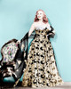 Deanna Durbin In Flowered Strapless Evening Dress Designed By Howard Greer 1946 Photo Print - Item # VAREVCP8DDEDUEC001H