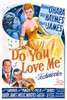 Do You Love Me Us Poster Maureen O'Hara Dick Haymes Harry James 1946. ?? 20Th Century Fox Tm & Copyright/Courtesy Everett Collection Movie Poster Masterprint - Item # VAREVCMCDDOYOFE001H