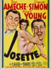 Josette From Left: Robert Young Simone Simon Don Ameche On Midget Window Card 1938 Tm And Copyright ??20Th Century Fox Film Corp. All Rights Reserved./Courtesy Everett Collection Movie Poster Masterprint - Item # VAREVCMCDJOSEFE001H