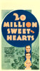 20 Million Sweethearts Center From Top: Pat O'Brien Dick Powell Ginger Rogers On Midget Window Card 1934 Movie Poster Masterprint - Item # VAREVCMCDTWMIEC008H