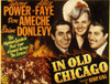In Old Chicago Tyrone Power Alice Faye Don Ameche 1937. Tm And Copyright ?? 20Th Century Fox Film Corp. All Rights Reserved. Courtesy: Everett Collection. Movie Poster Masterprint - Item # VAREVCMSDINOLFE001H