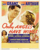 Only Angels Have Wings Top From Left: Cary Grant Jean Arthur Bottom Left From Left: Rita Hayworth Cary Grant On Window Card 1939 Movie Poster Masterprint - Item # VAREVCMCDONANEC061H