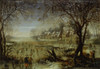Winter Landscape With Forzen River By A Village Poster Print - Item # VAREVCMOND075VJ689H