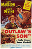 Outlaw'S Son Poster Art Top L-R: Andy Devine Guy Madison Bottom Left: Guy Madison 1954 Movie Poster Masterprint - Item # VAREVCMCDOUSOEC005H