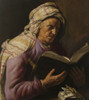 Old Woman Reading, By Jan Lievens, 1628-33, Dutch Painting, Oil On Panel. The Woman Is Sitting Behind A Table On Which There Is Another Small Book Poster Print - Item # VAREVCHISL042EC248