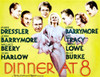 Dinner At Eight From Left: Lionel Barrymore Lee Tracy Wallace Beery Marie Dressler Jean Harlow John Barrymore Billie Burke 1933. Movie Poster Masterprint - Item # VAREVCMMDDIATEC001H