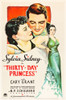 Thirty Day Princess From Left: Sylvia Sidney Cary Grant Right: Sylvia Sidney On Poster Art 1934. Movie Poster Masterprint - Item # VAREVCMMDTHDAEC008H