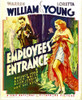 Employees' Entrance From Left: Warren William Loretta Young On Window Card 1933. Movie Poster Masterprint - Item # VAREVCMCDEMENEC001H