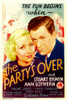 The Party'S Over From Left: Ann Sothern Stuart Erwin On Midget Window Card 1934. Movie Poster Masterprint - Item # VAREVCMCDPAOVEC001H