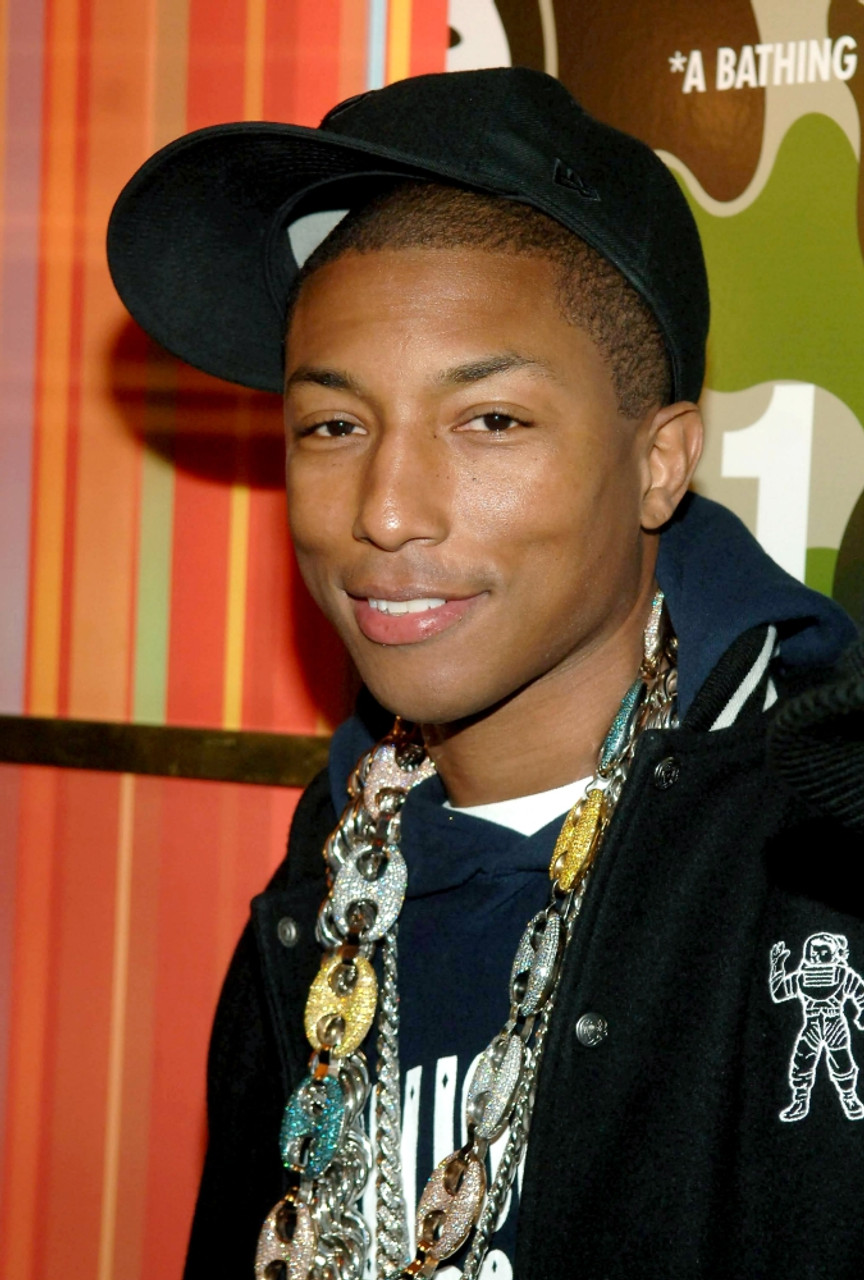 US singer Pharrell Williams upon arrival to the cocktail reception