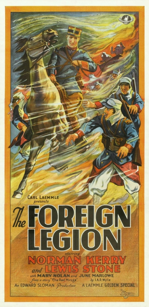The Foreign Legion 3Sheet Poster Norman Kerry 1928. Movie Poster