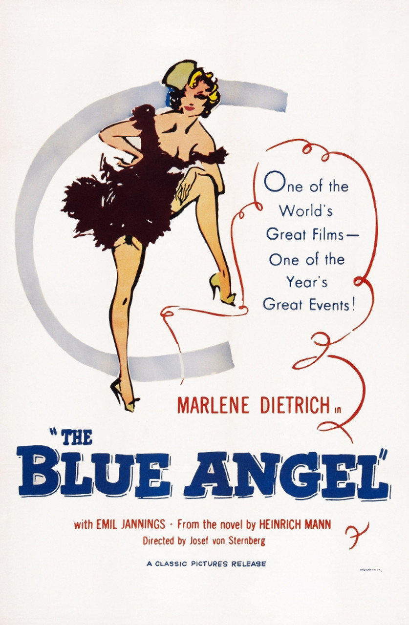 The Blue Angel Movie Poster Masterprint Item VAREVCMCDBLANEC100