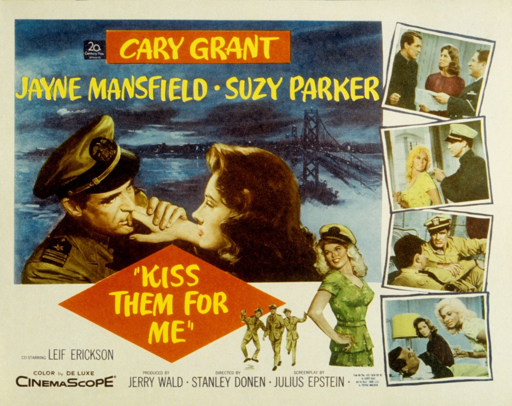Kiss Them For Me Cary Grant Suzy Parker Jayne Mansfield 1957 Tm