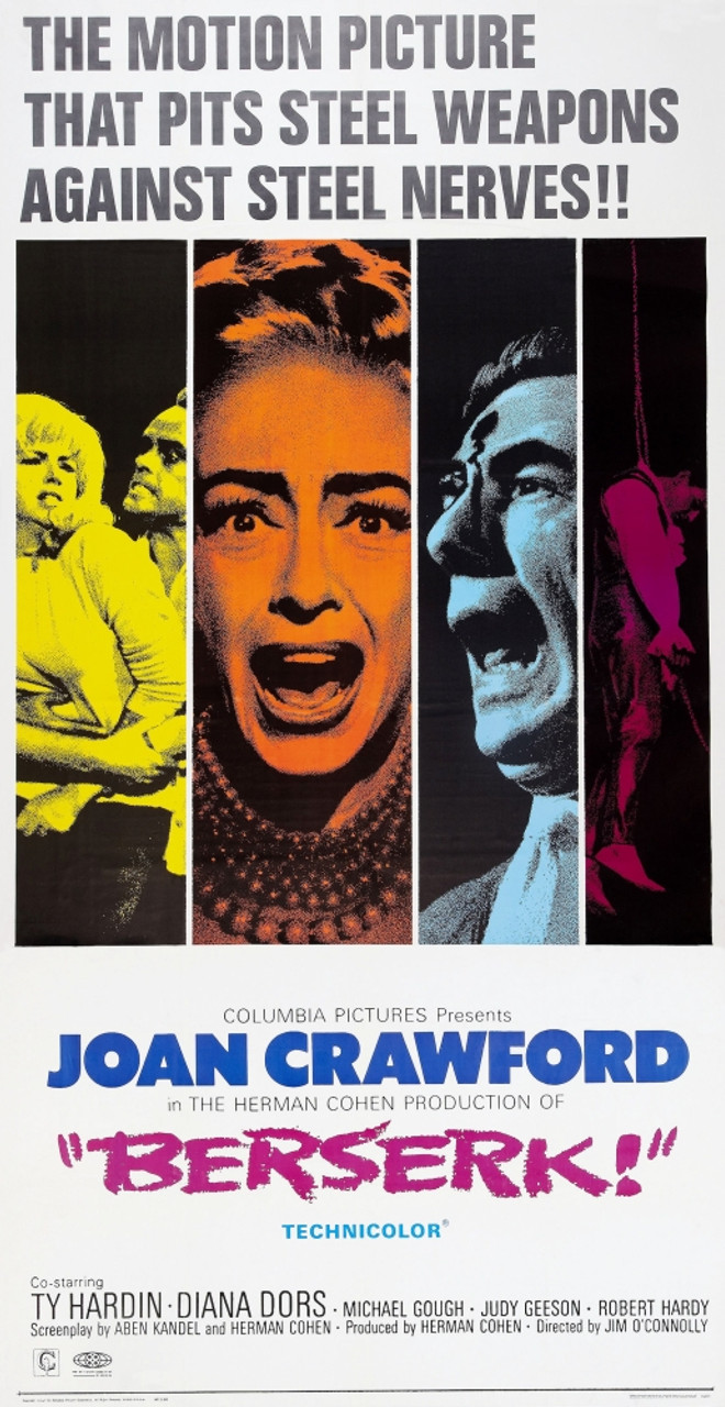 Joan Crawford in Berserk.  Joan crawford, Diana dors, Joan