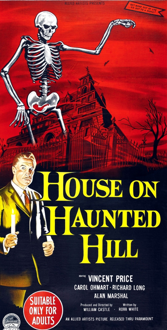 vincent price house on haunted hill