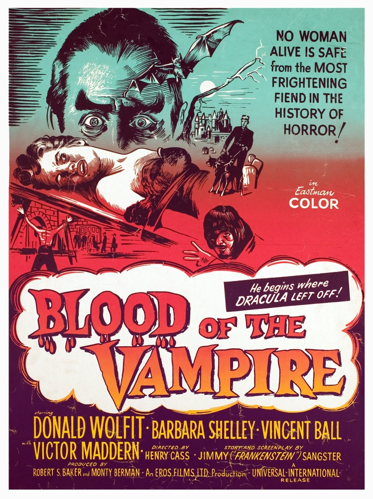 Blood Of The Vampire Donald Wolfit Barbara Shelley Victor Maddern