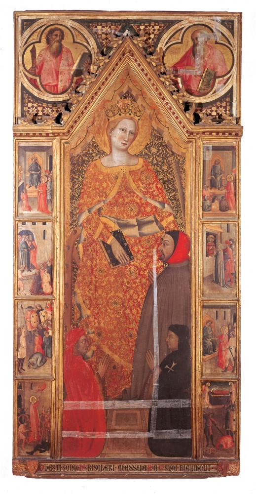 St Catherine Of Alexandria With Donors Poster Print - Item ...
