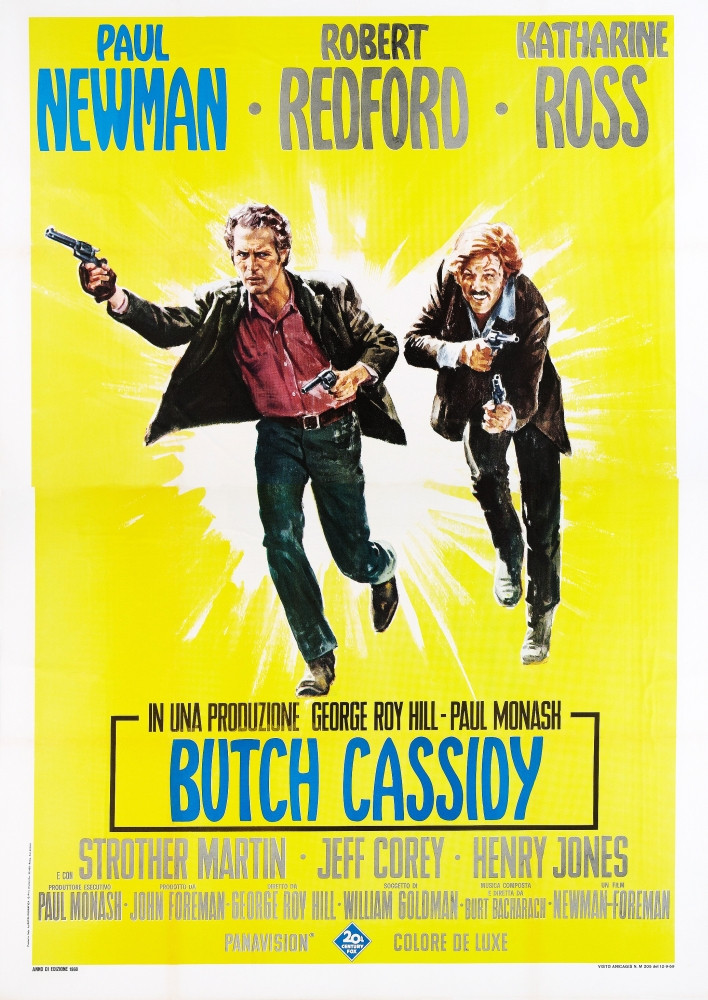 Butch Cassidy And The Sundance Kid Italian Poster From Left: Paul ...