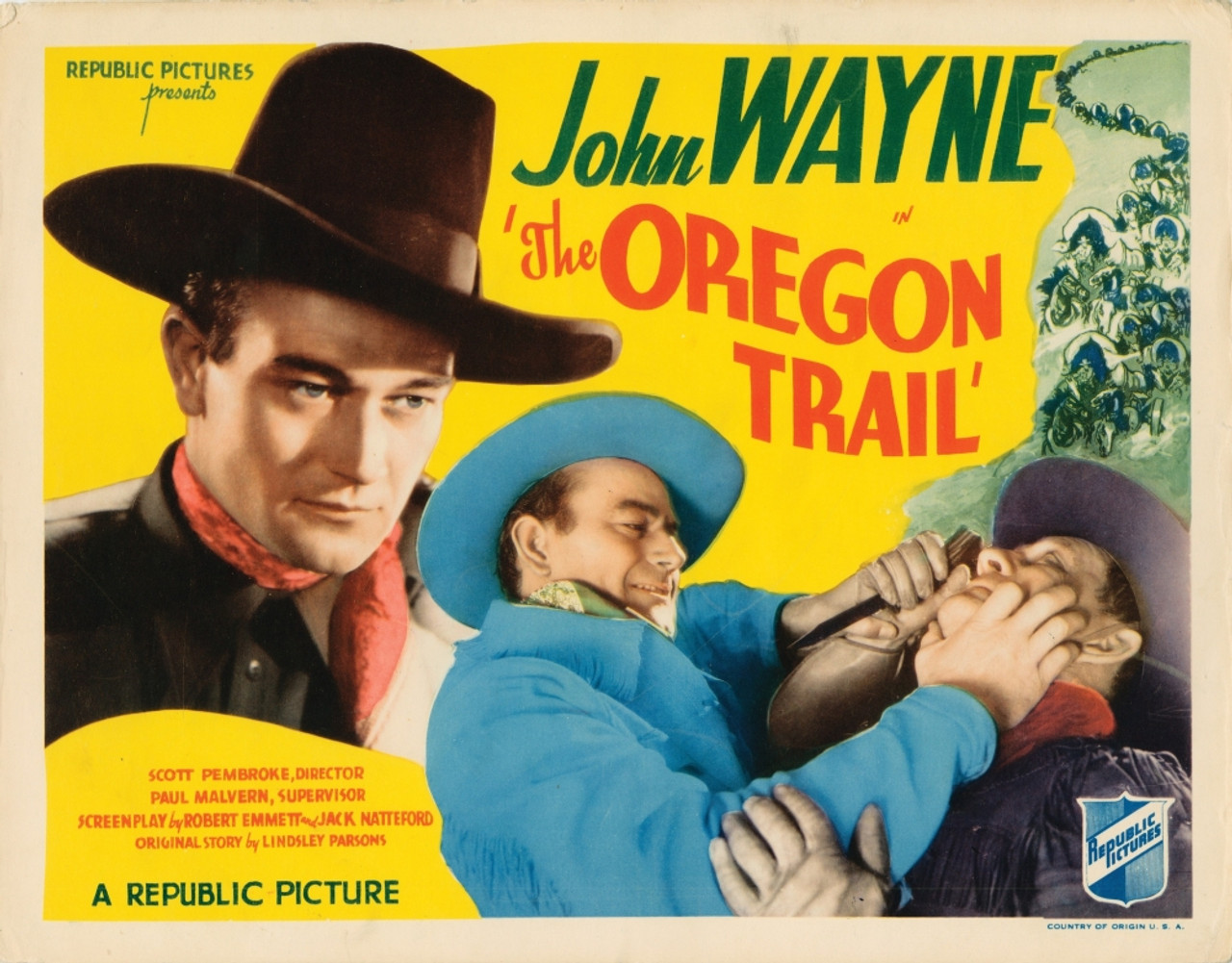 The Oregon Trail Lobbycard John Wayne Harry Harvey 1936 Movie