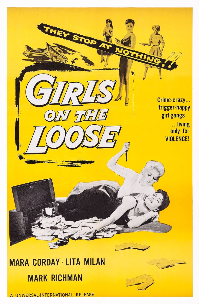 Girls On The Loose Bottom L R Lita Milan Mara Corday 1958 Movie Poster Masterprint Item Varevcmcdgionec051h Posterazzi