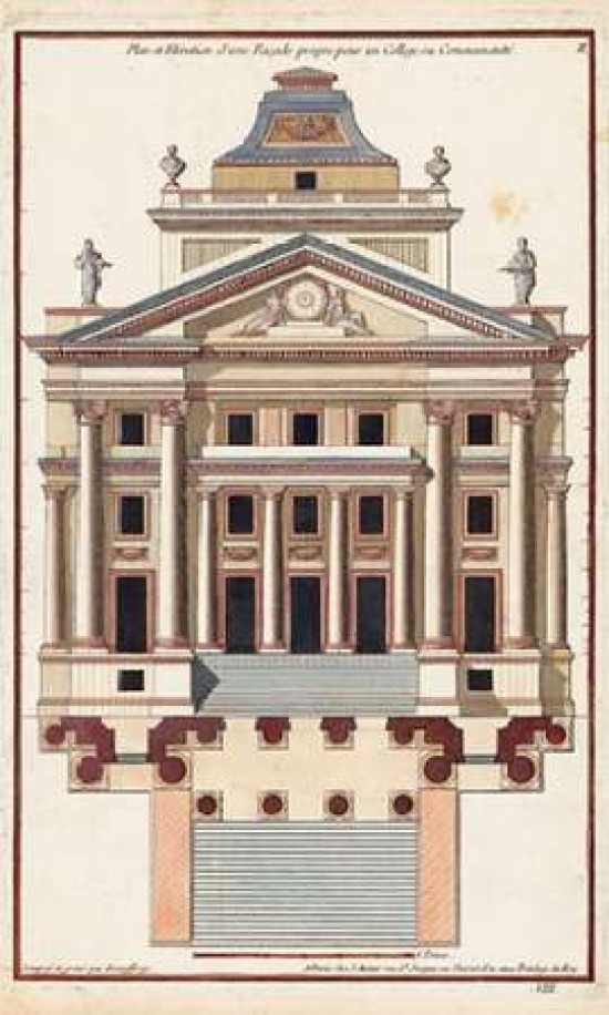Palladio Facade I Poster Print By Andrea Palladio Item Varpdxcc2237 Posterazzi